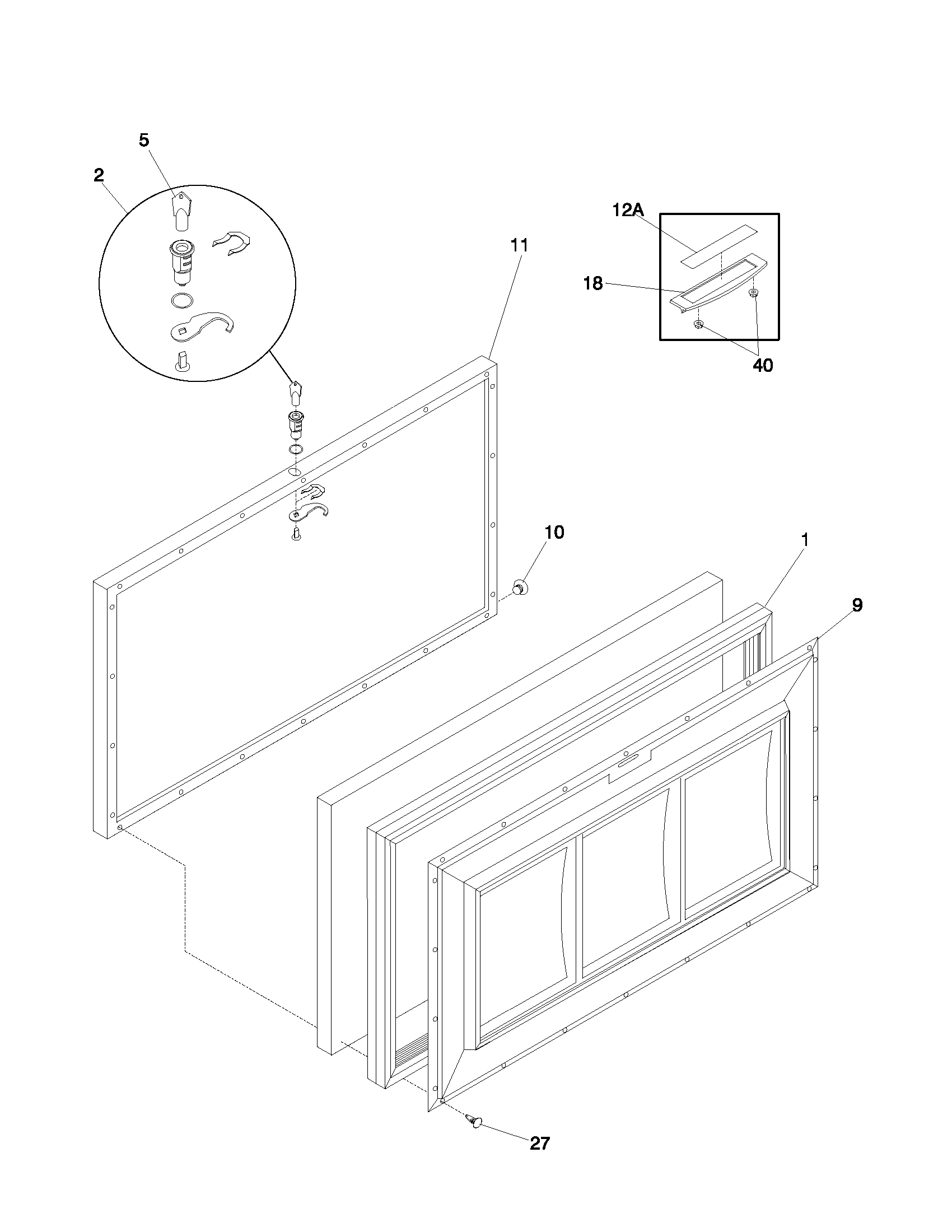 Gibson GFC09M3AW2 door diagram