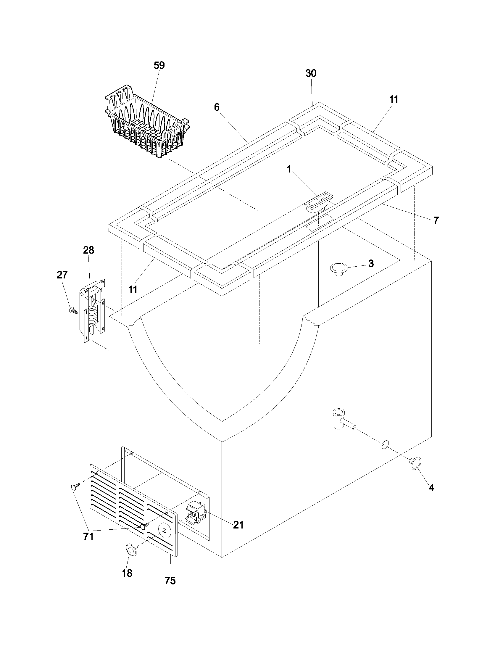 Gibson GFC09M3AW2 cabinet diagram
