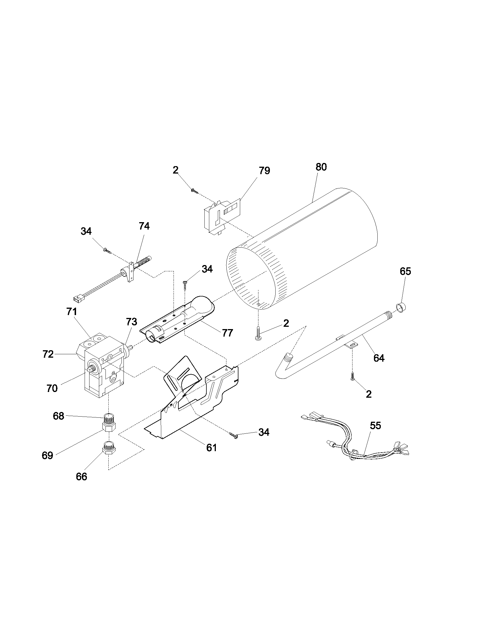 Gibson GGR341AS4 burner diagram