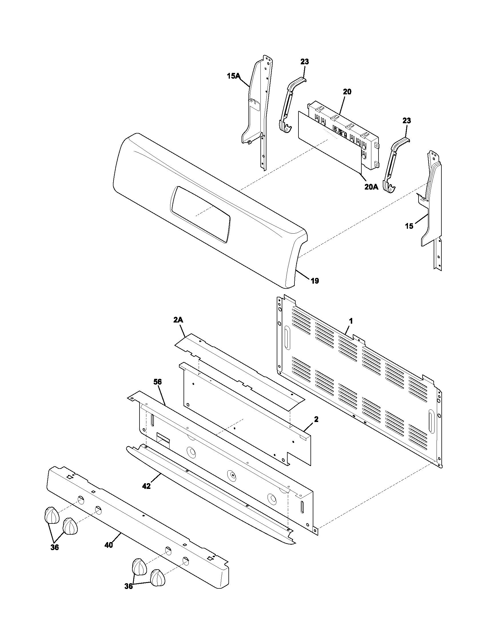 Frigidaire GLGF388CQB backguard diagram