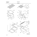 Frigidaire GLRT214TCW2 shelves diagram