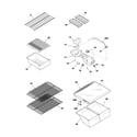 Frigidaire FRT21C5AW8 shelves diagram