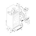 Frigidaire FRT21FG3CW1 cabinet diagram
