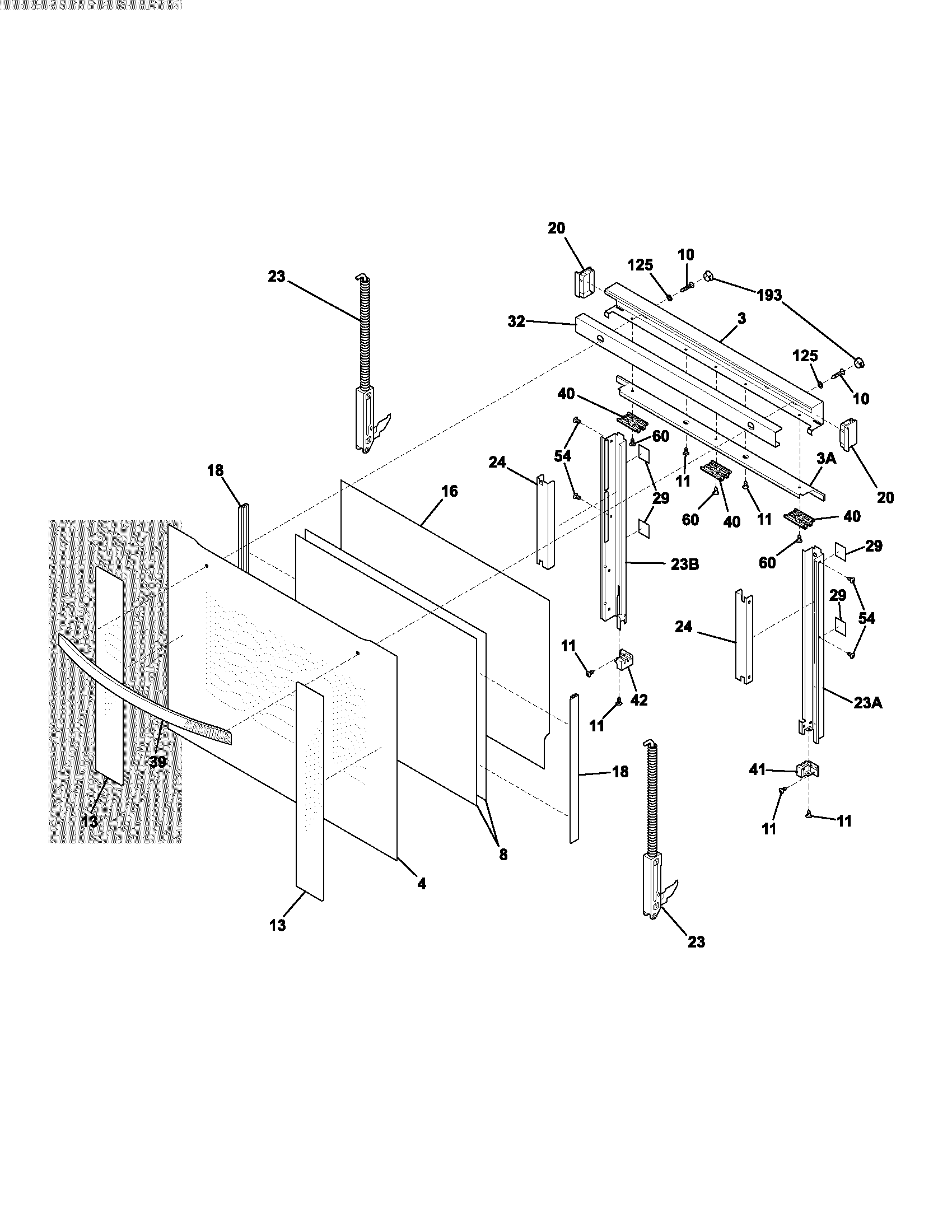 Electrolux E30EW75DSS1 door diagram