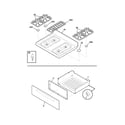 Frigidaire GSG3PZCBB top/drawer diagram