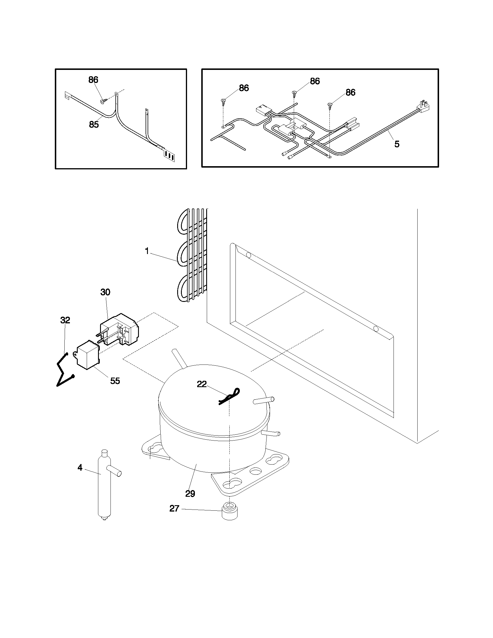Frigidaire FFC07C4CW2 system diagram