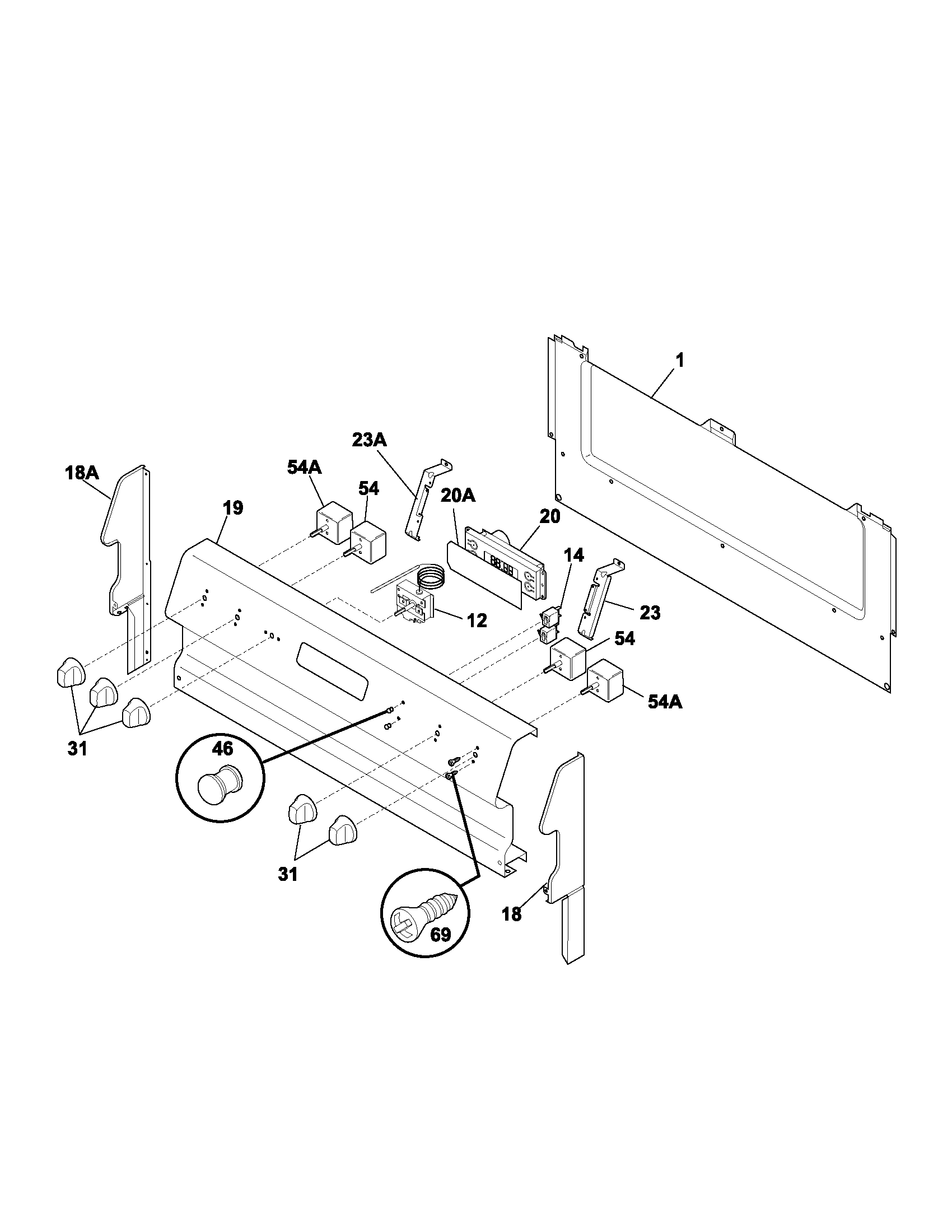 Kenmore 79091014302 backguard diagram