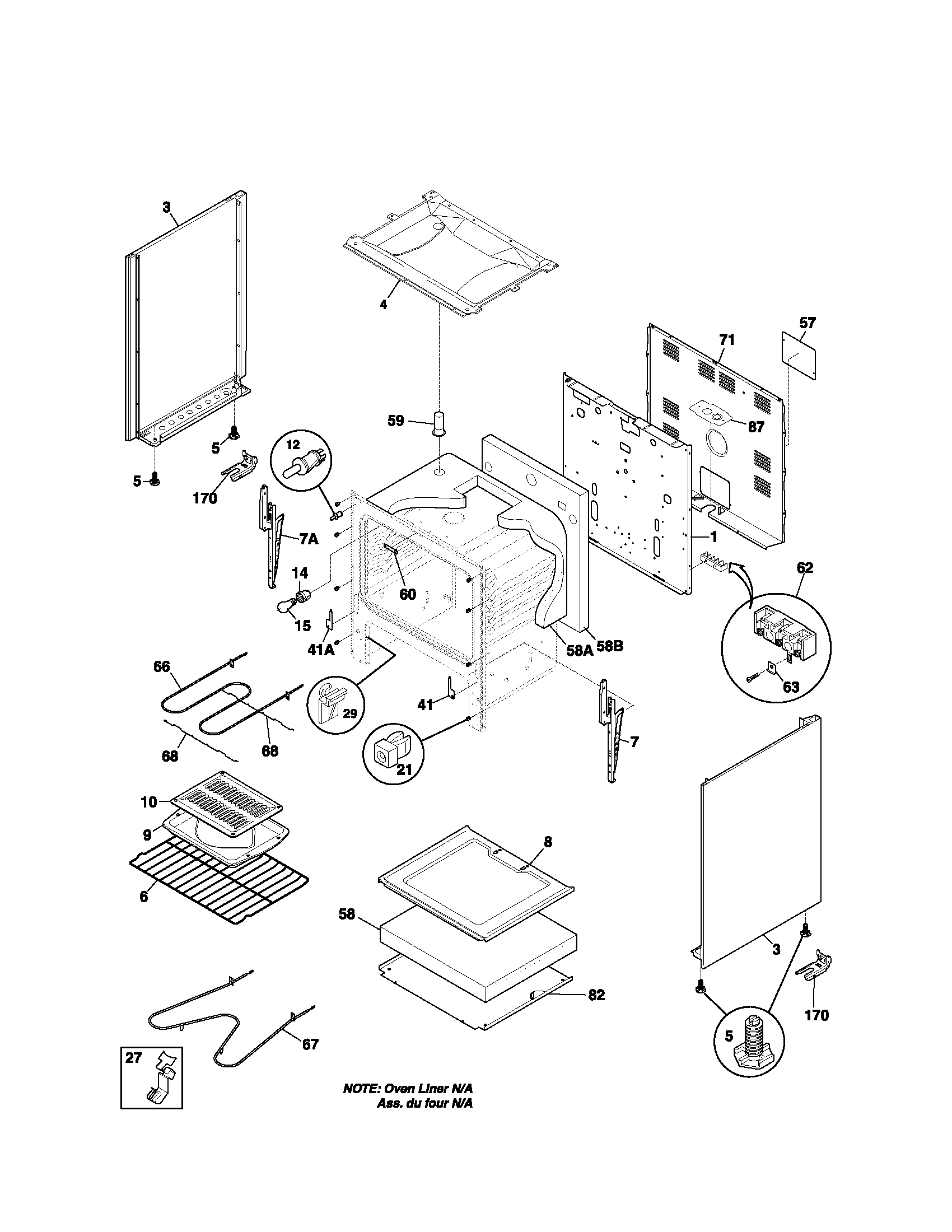 Kenmore 79064090302 body diagram