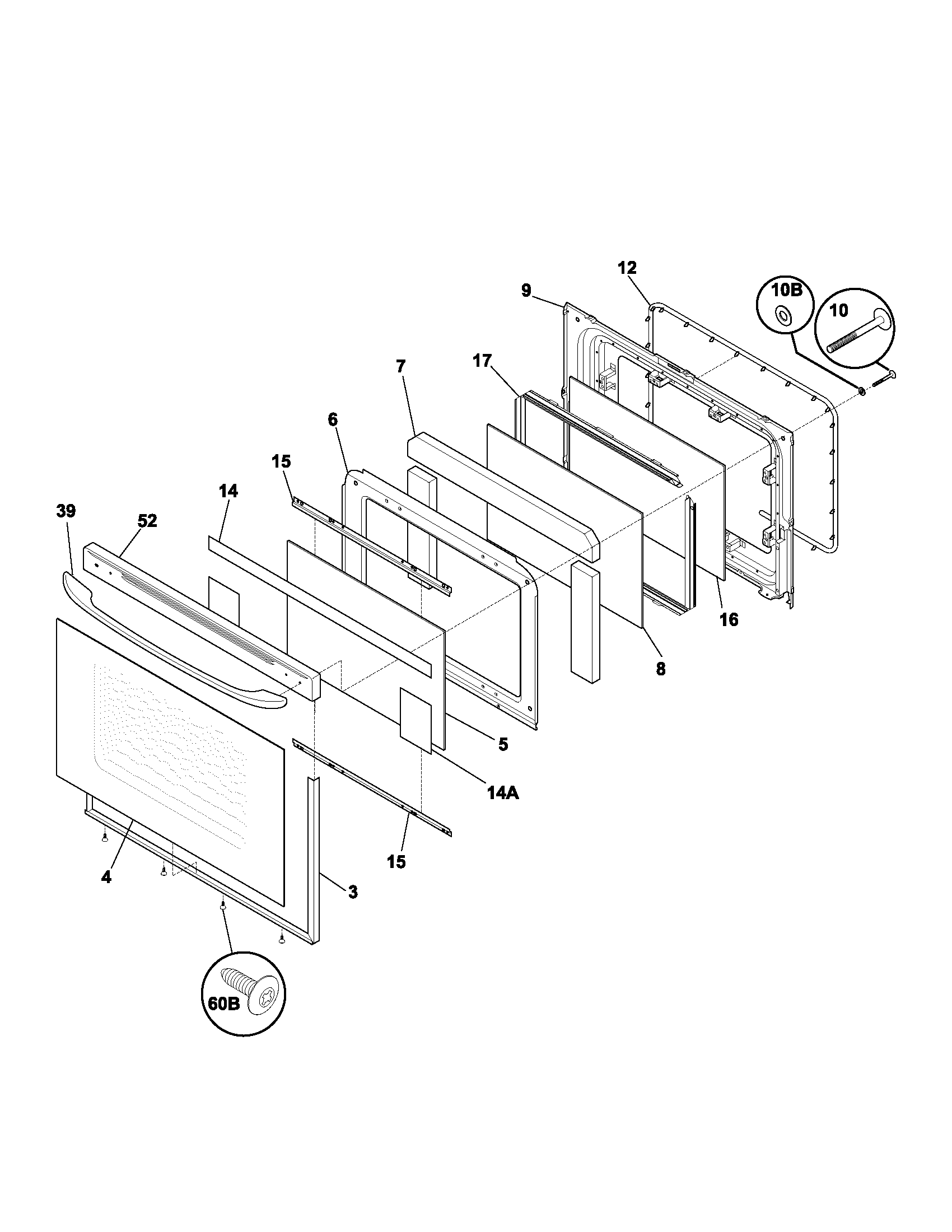 Kenmore 79092854302 door diagram