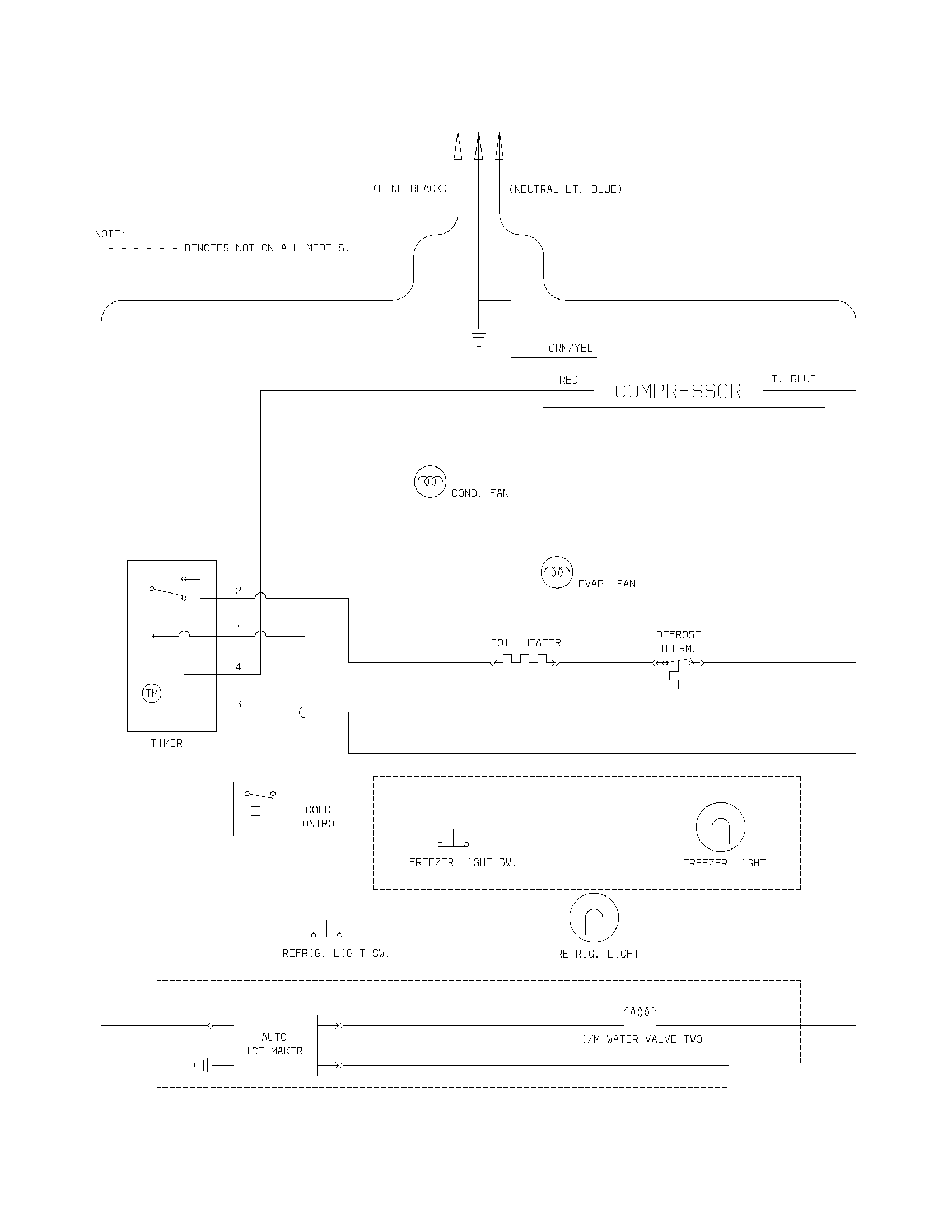 Kenmore 25372073302 wiring schematic diagram