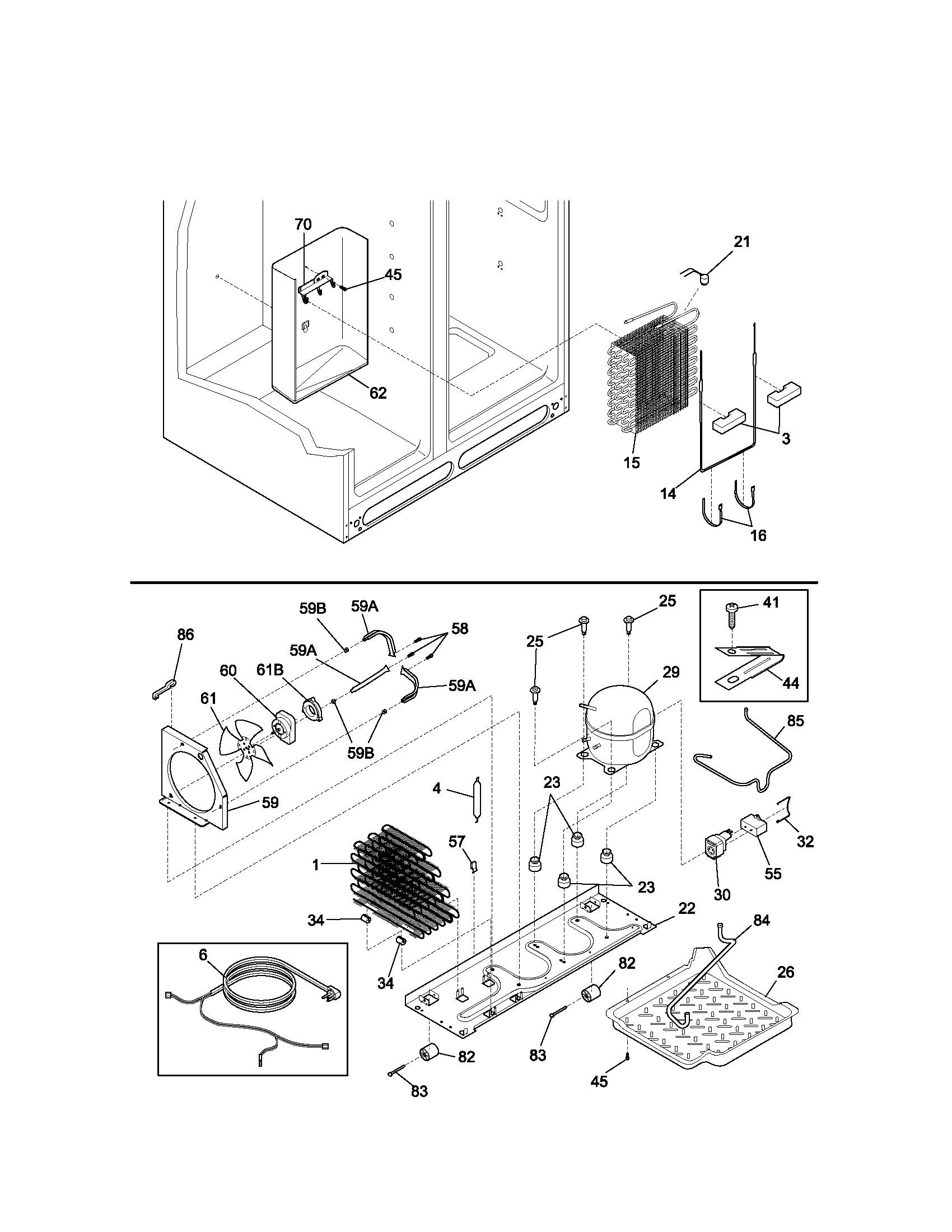 Kenmore 25354673304 system diagram