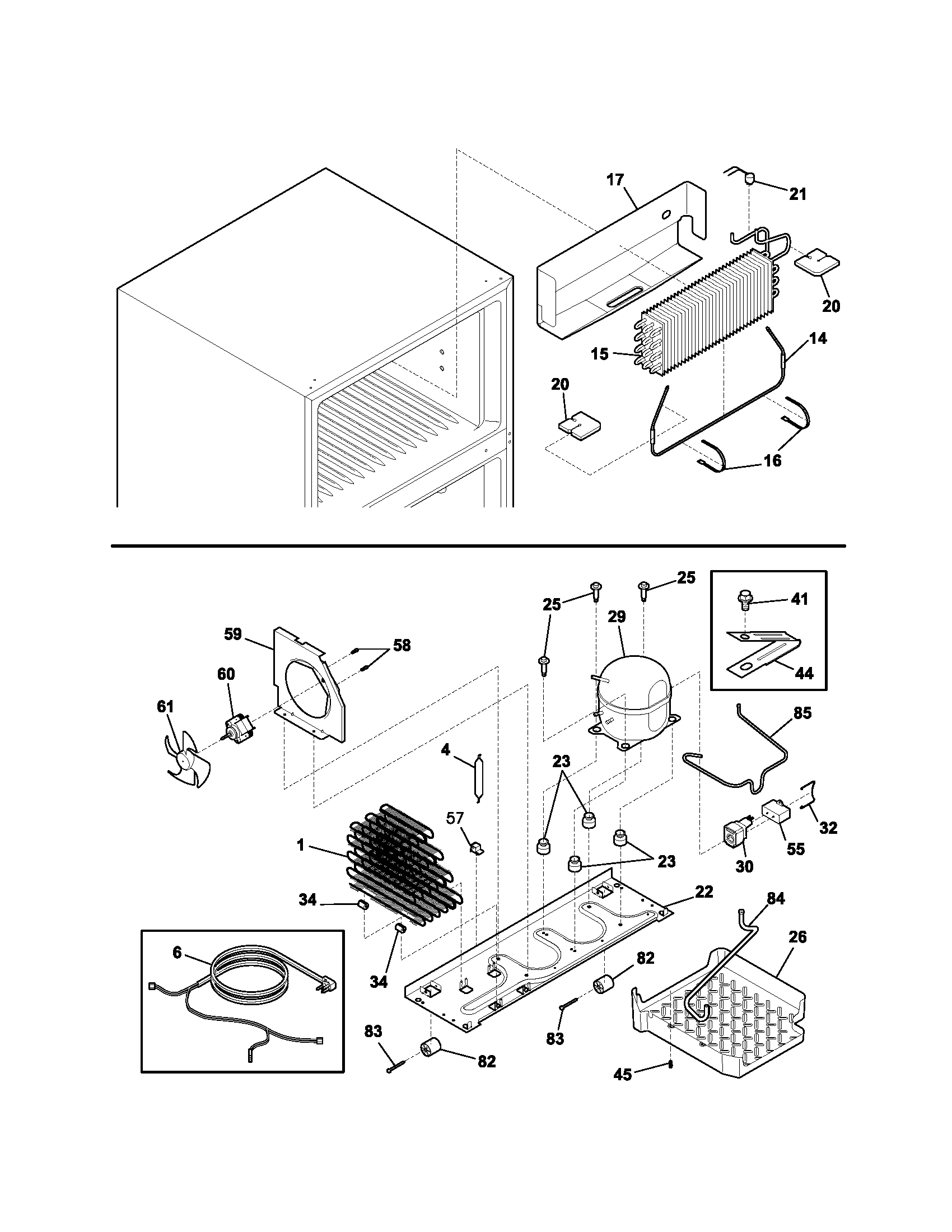 Kenmore 25331620107 system diagram