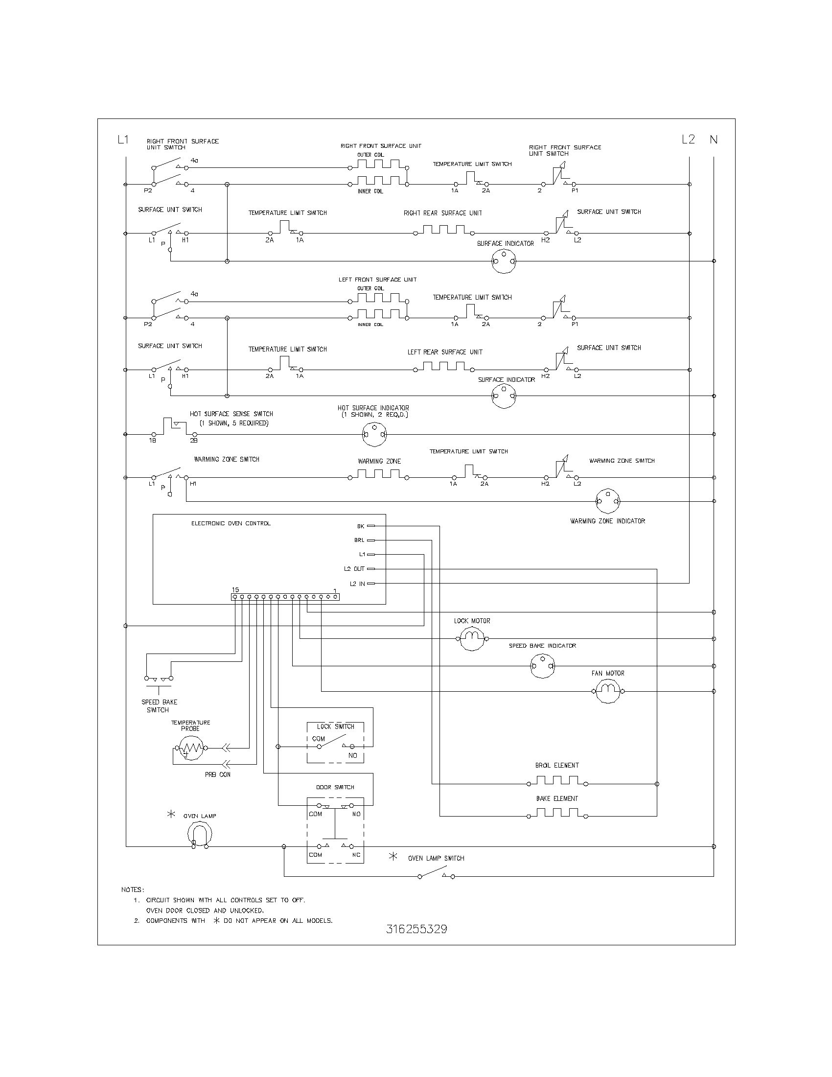 Frigidaire GSE3WZCSD wiring schematic diagram