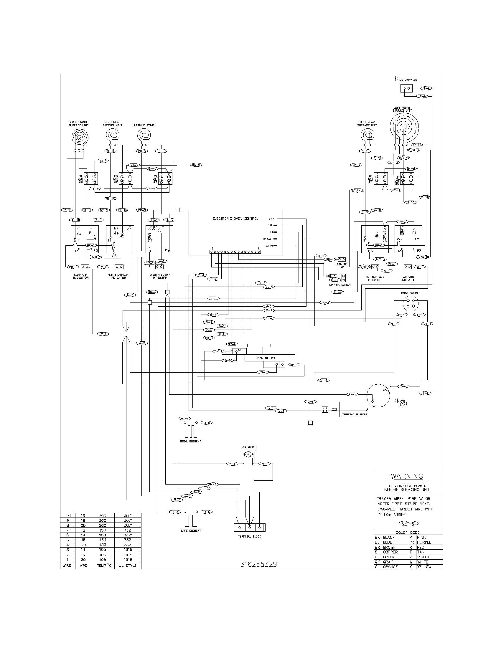 Frigidaire GSE3WZCSD wiring diagram diagram