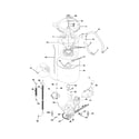 Frigidaire GLWS1649AS4 motor/tub diagram