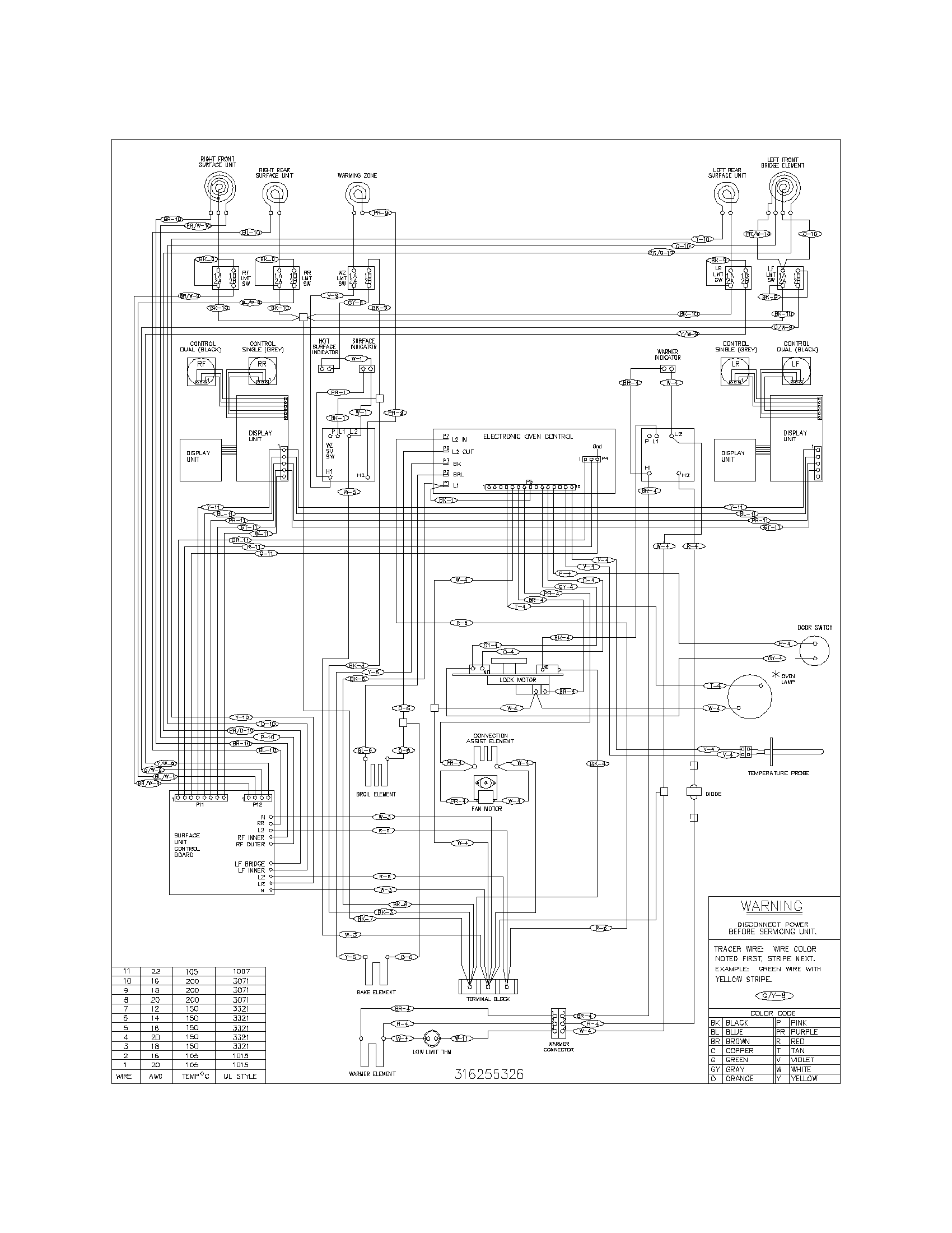Frigidaire PLEF398CCD wiring diagram diagram