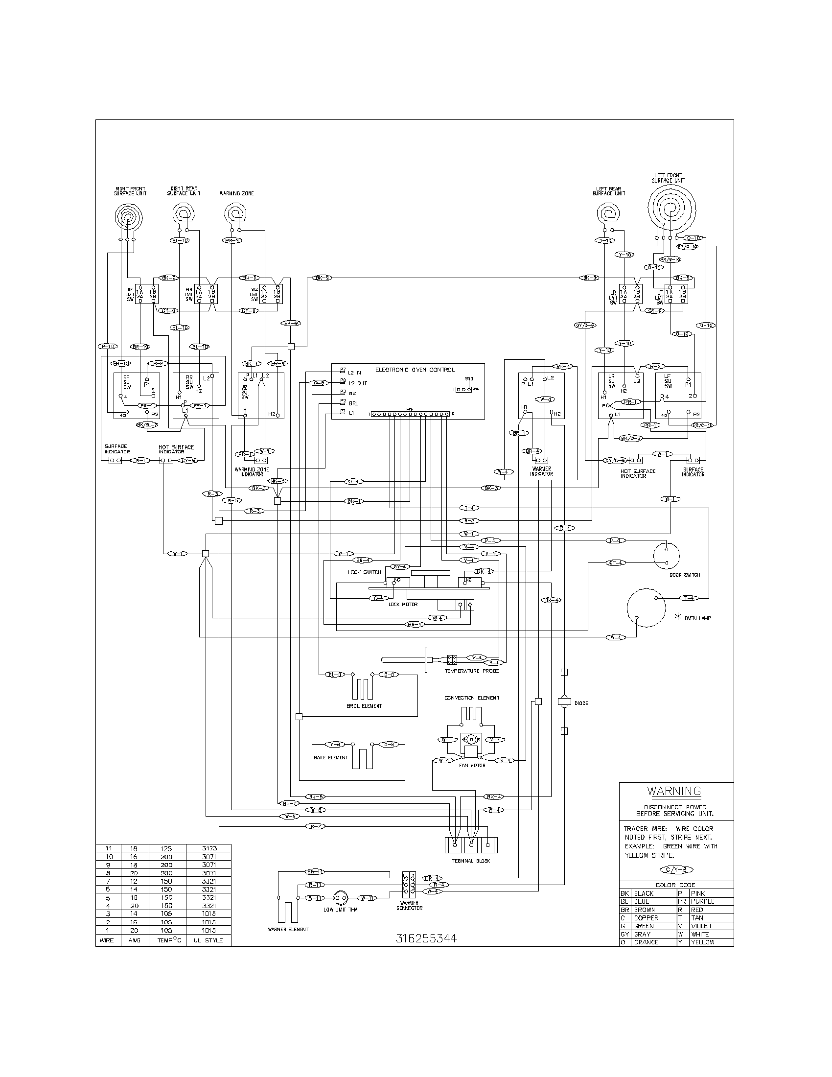 Frigidaire FEFL89CCB wiring diagram diagram