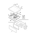 Frigidaire GLEF396CQC top/drawer diagram