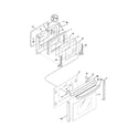 Frigidaire FES368DQA door diagram