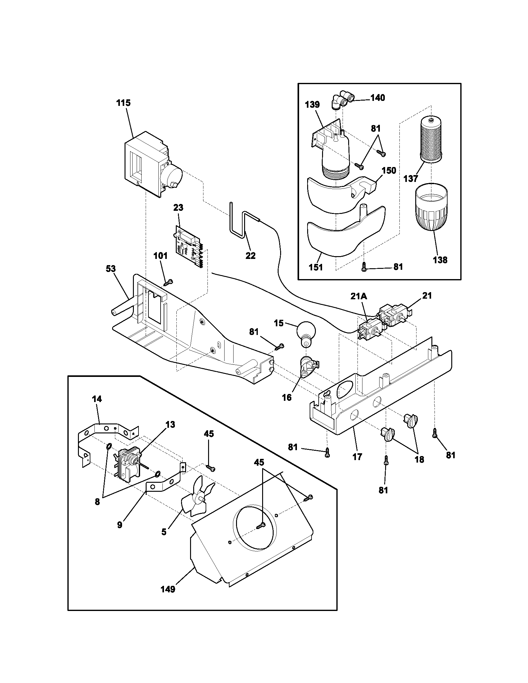 Kenmore 25353614302 controls diagram