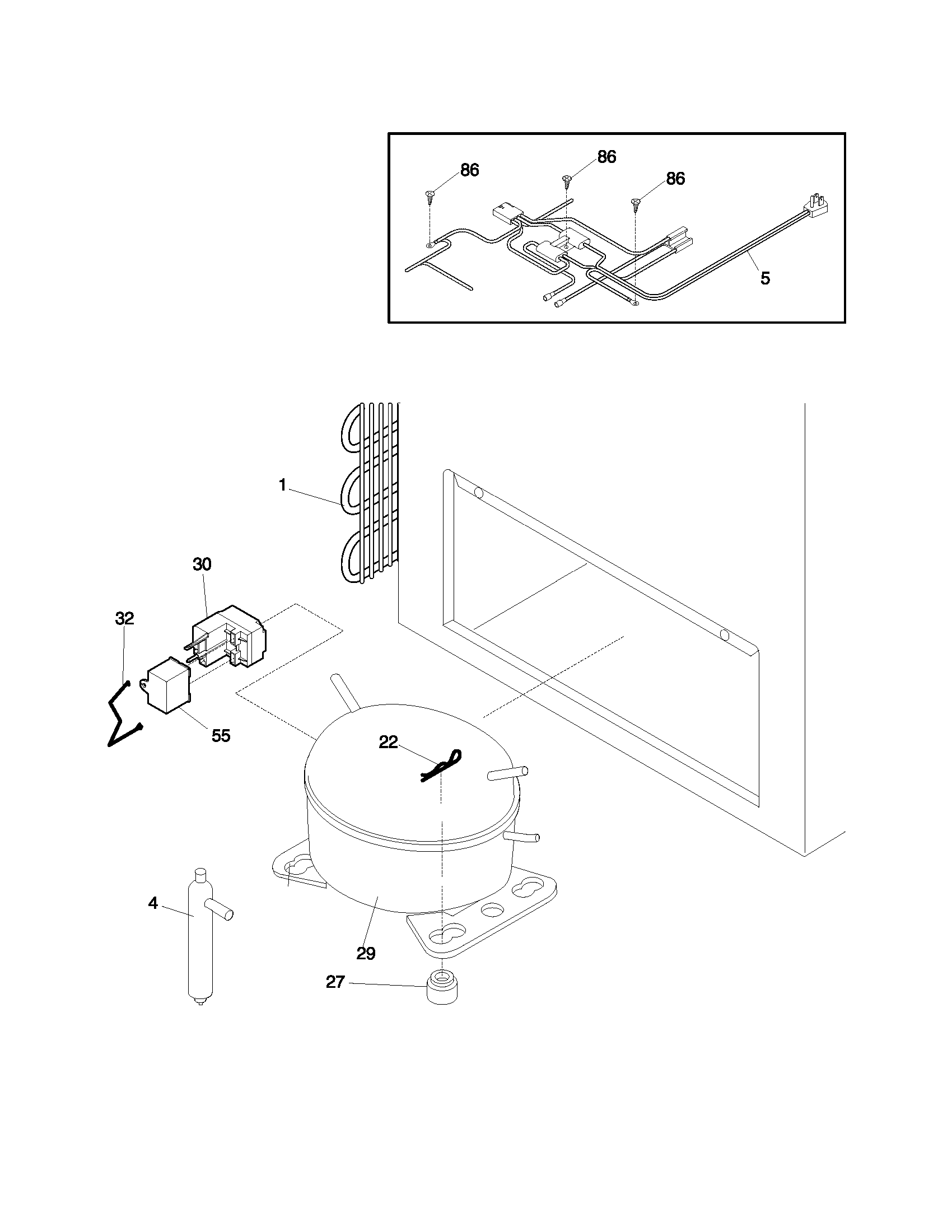 Crosley CFC07M4AW3 system diagram