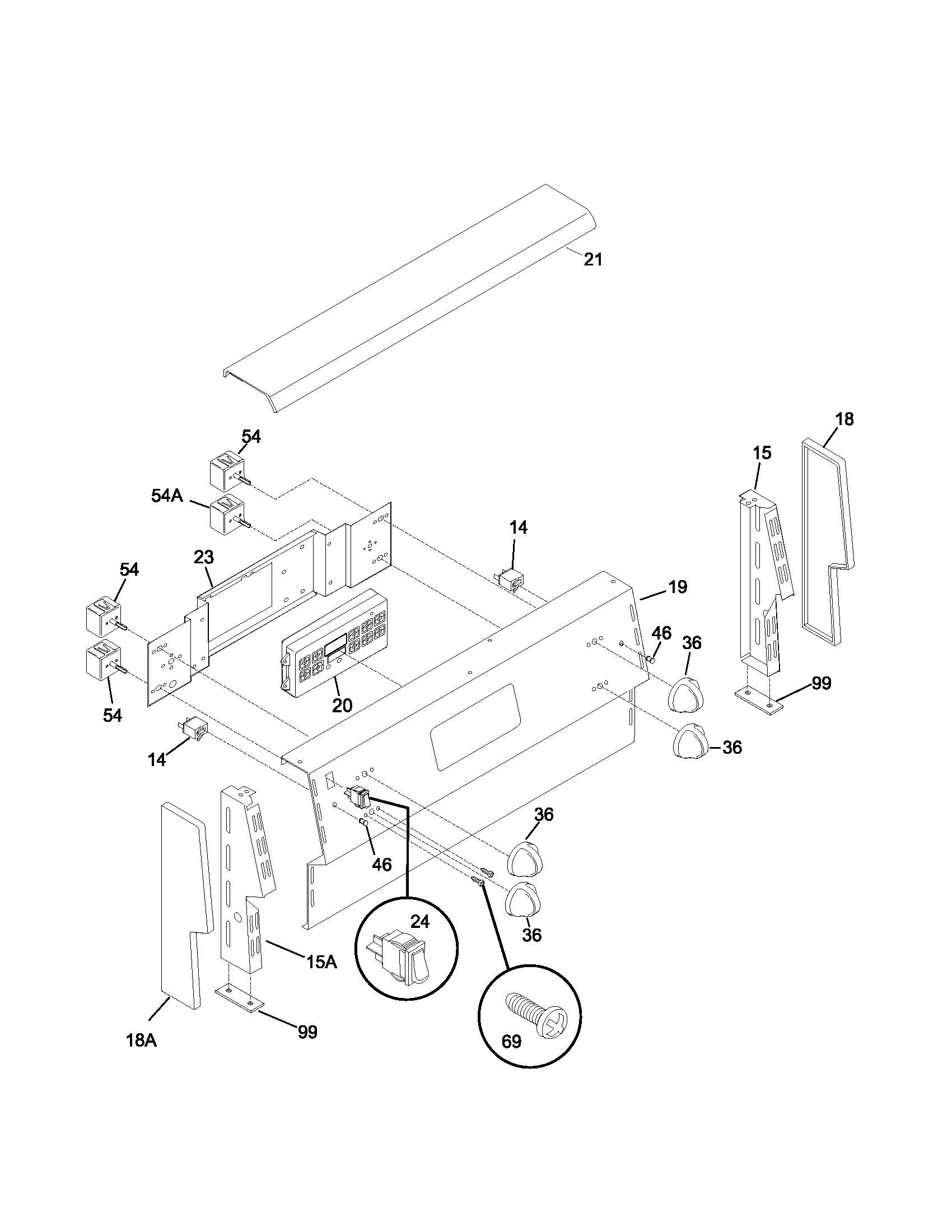 Kenmore 79090102201 backguard diagram