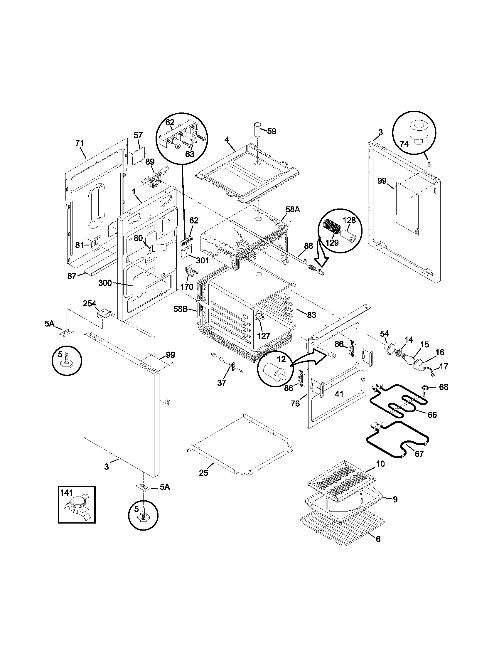 Kenmore 79090102201 body diagram