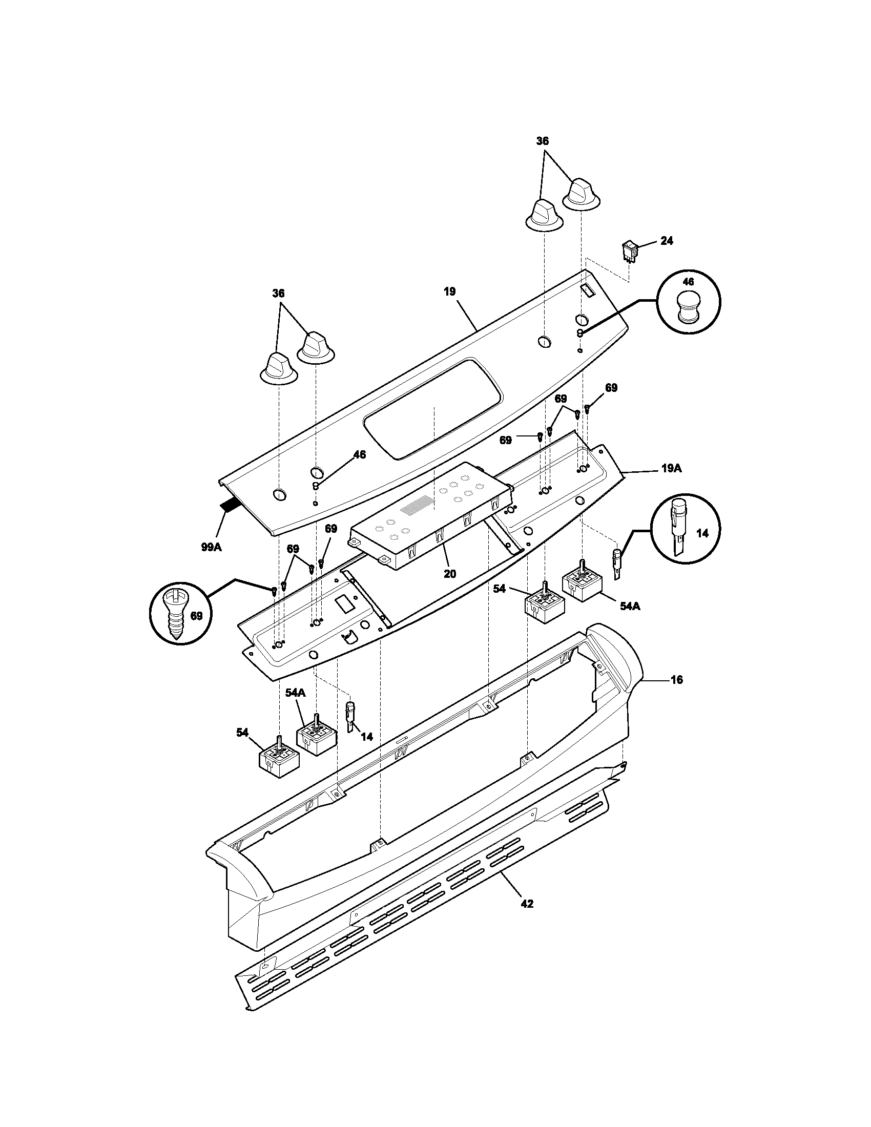 Kenmore 79045062401 backguard diagram
