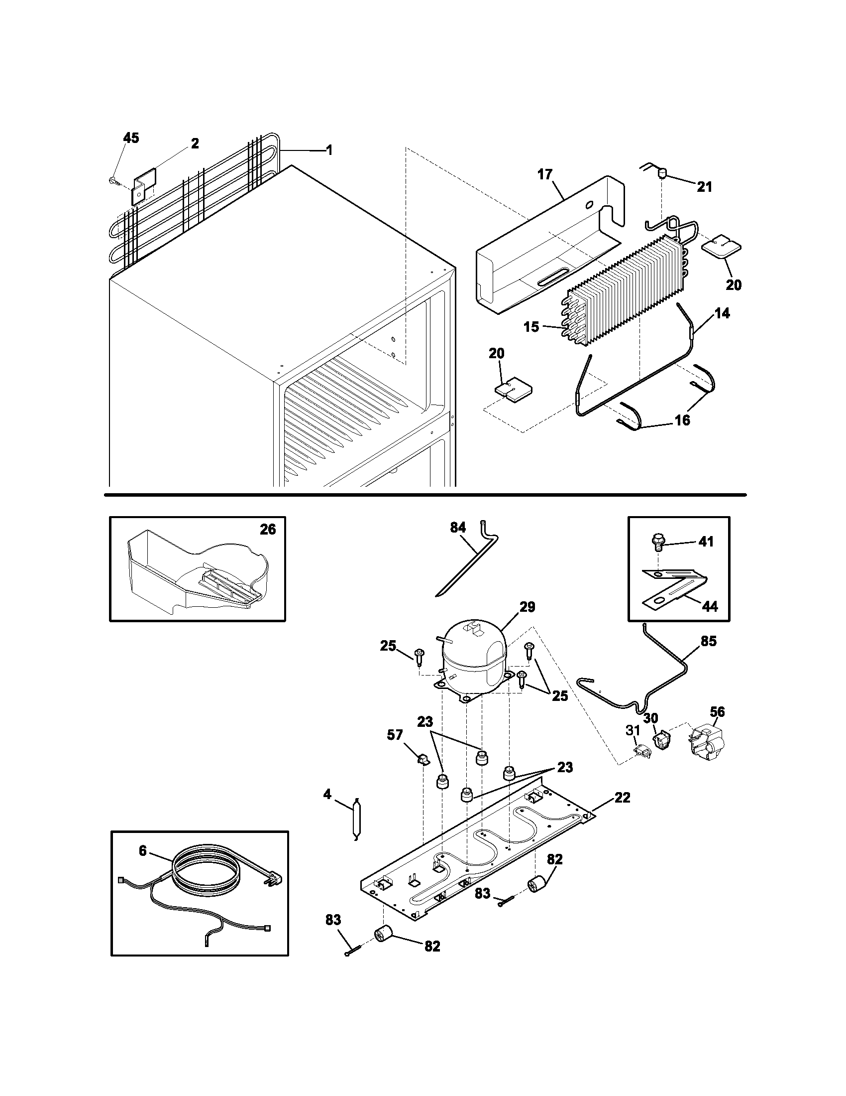 Kenmore 25364812400 system diagram