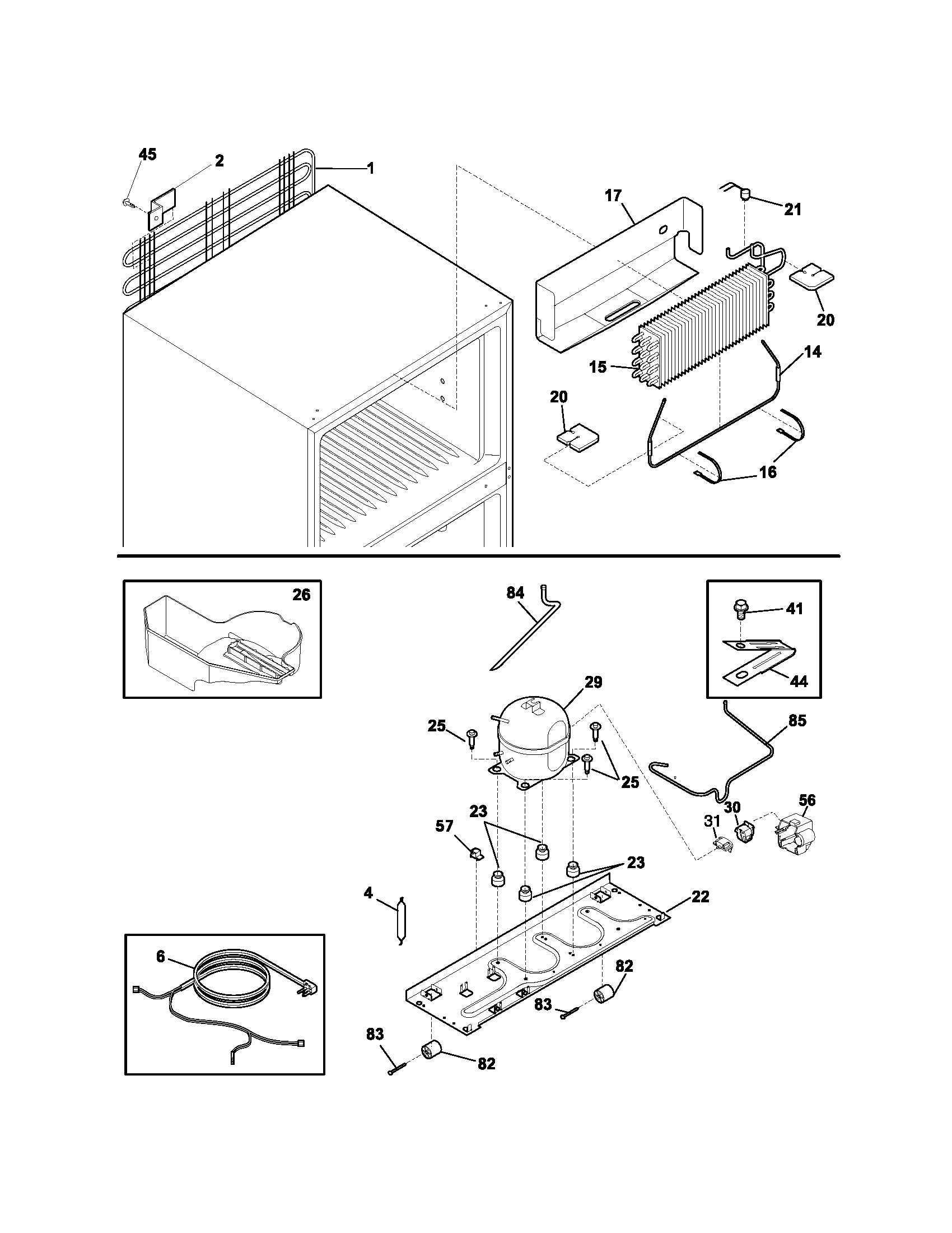Kenmore 25374833400 system diagram