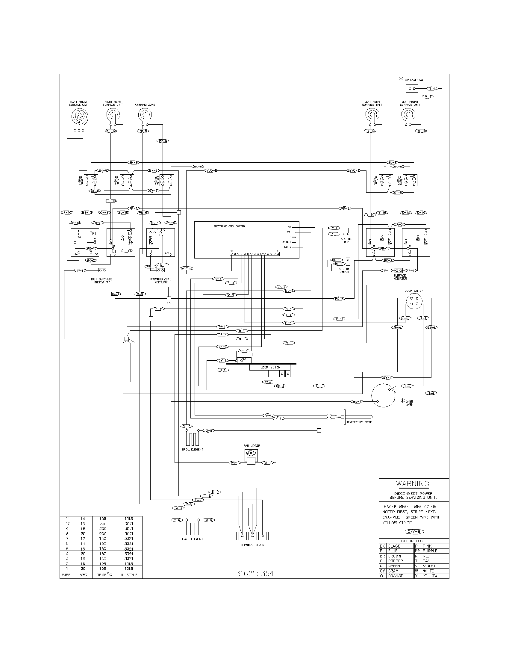 Frigidaire FEF379ACK wiring diagram diagram