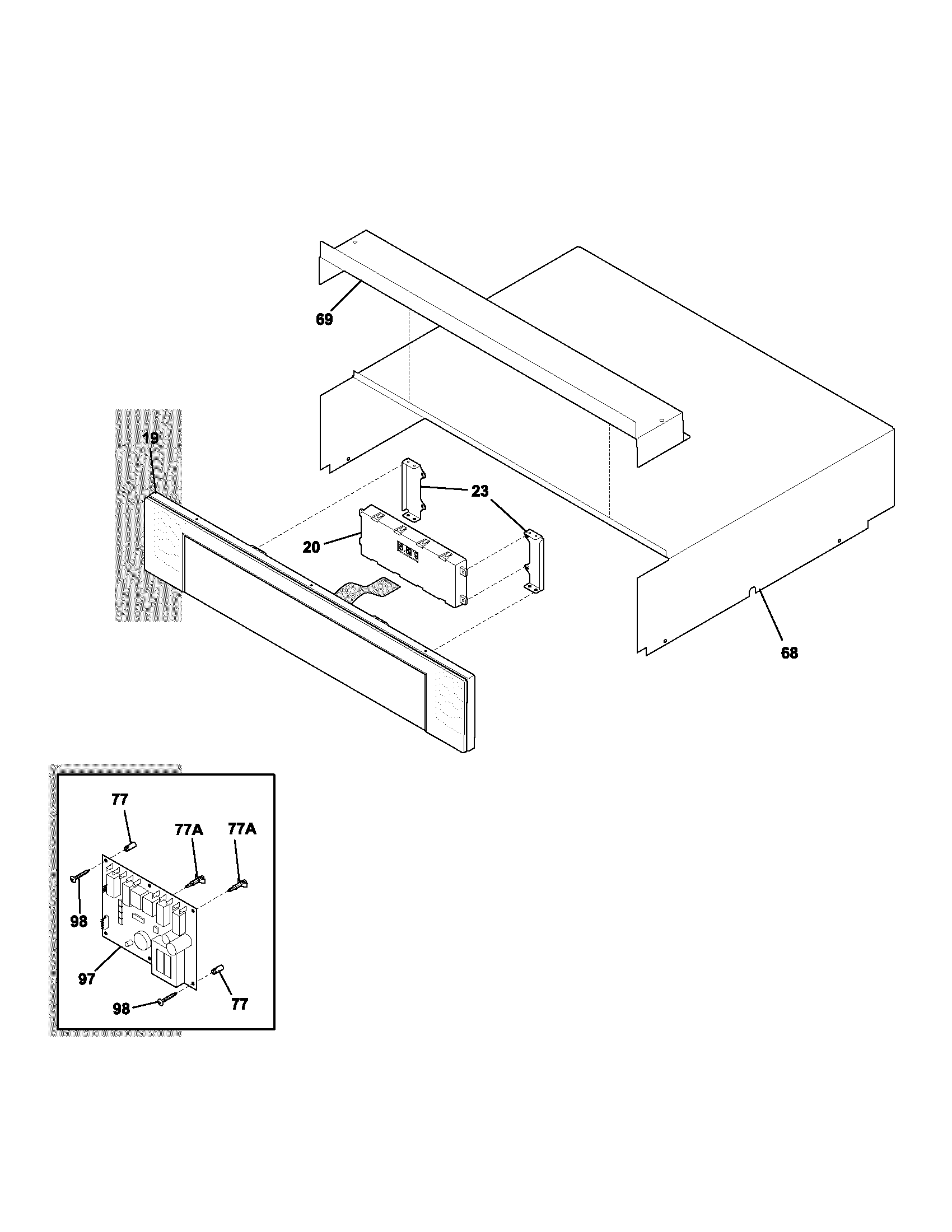 Electrolux E30EW7CDSS1 control panel diagram