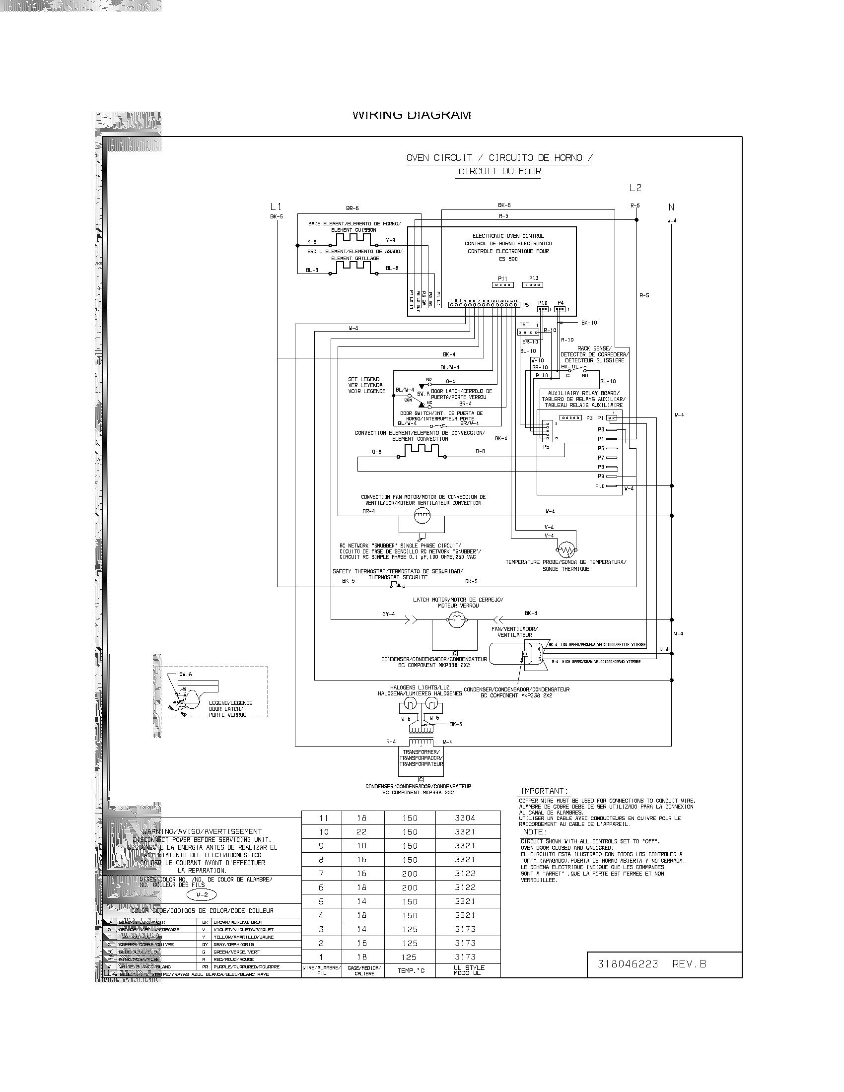 Electrolux E30EW7CDSS1 wiring diagram diagram