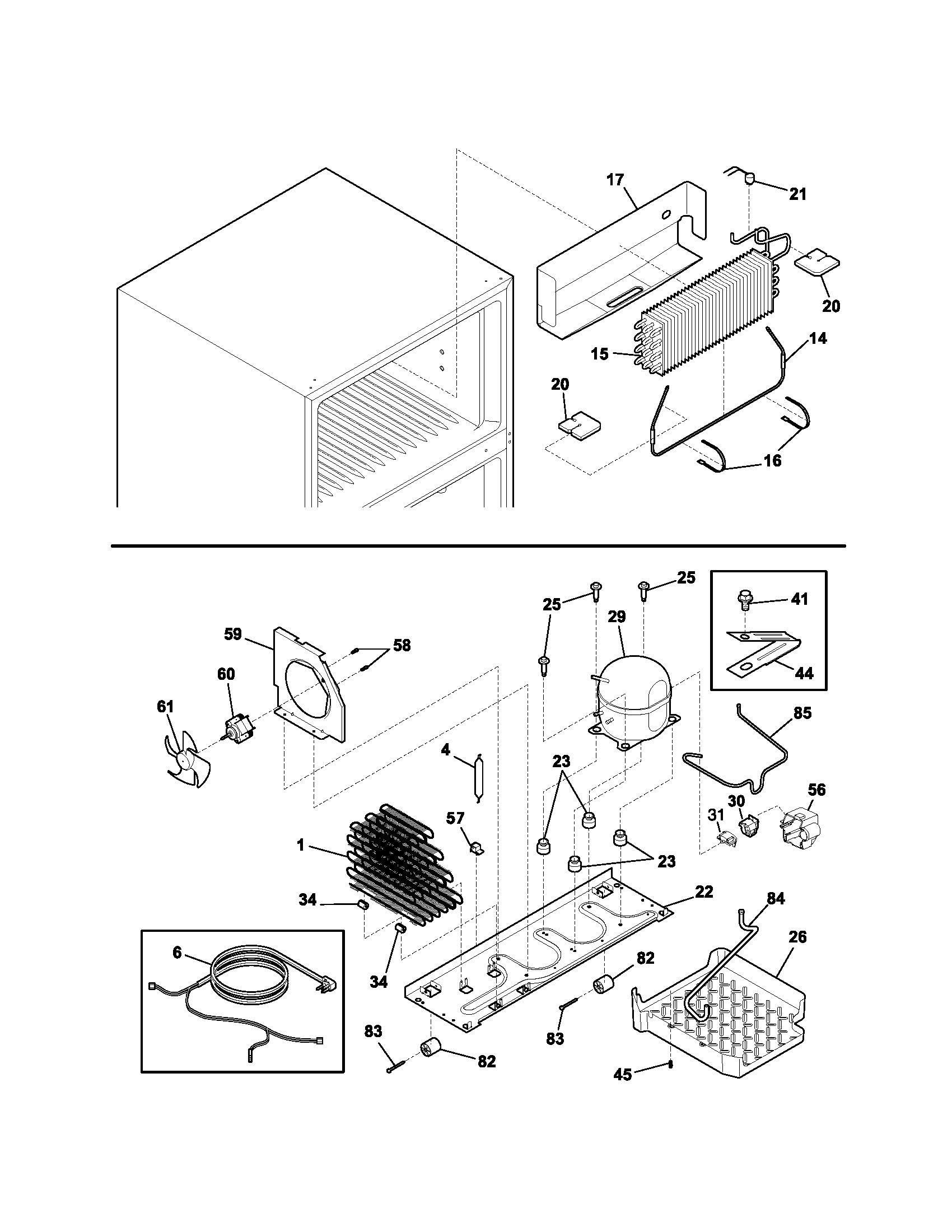 Kenmore 25374863400 system diagram