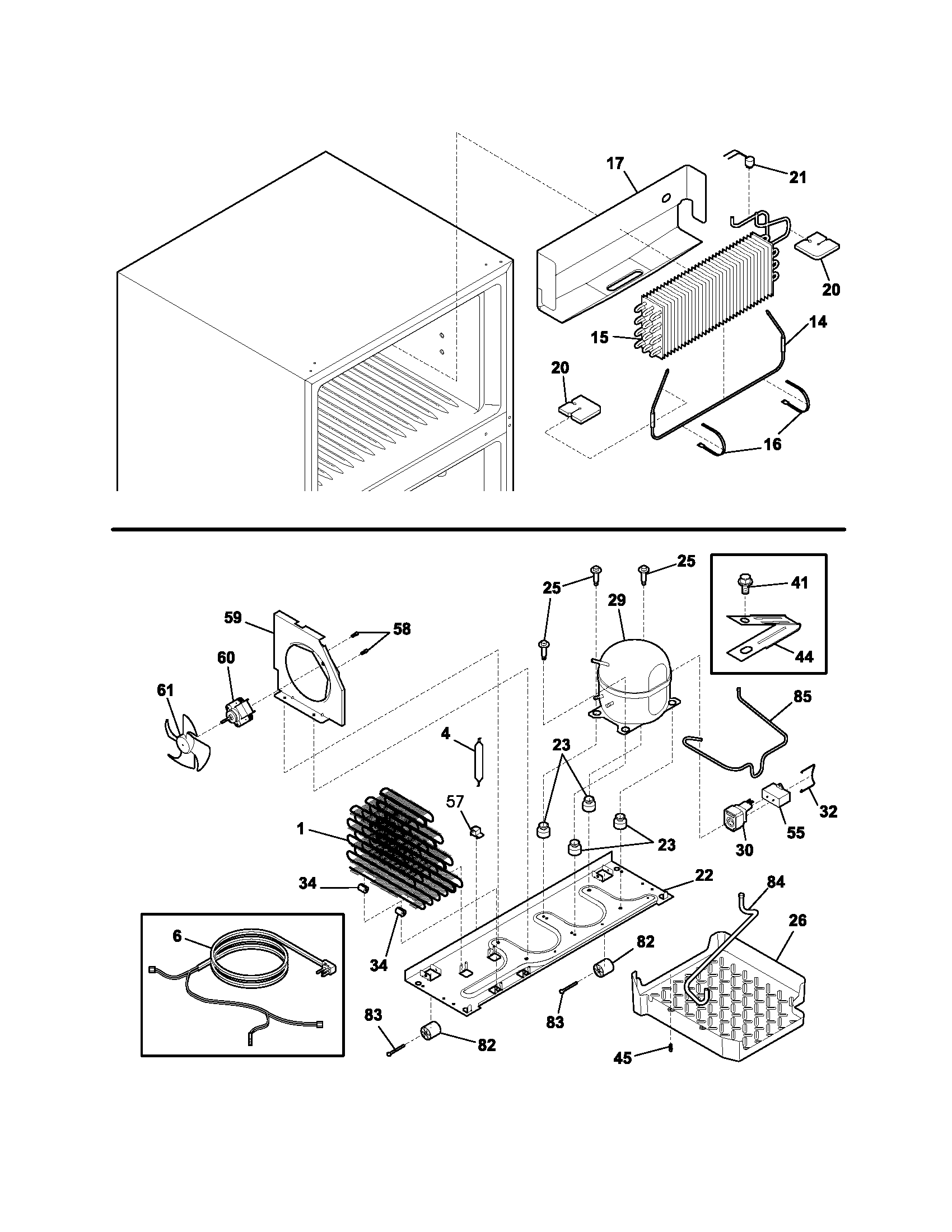Frigidaire PLHT189CSB4 system diagram