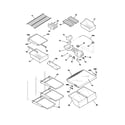 Frigidaire GS21HTZCQ2 shelves diagram
