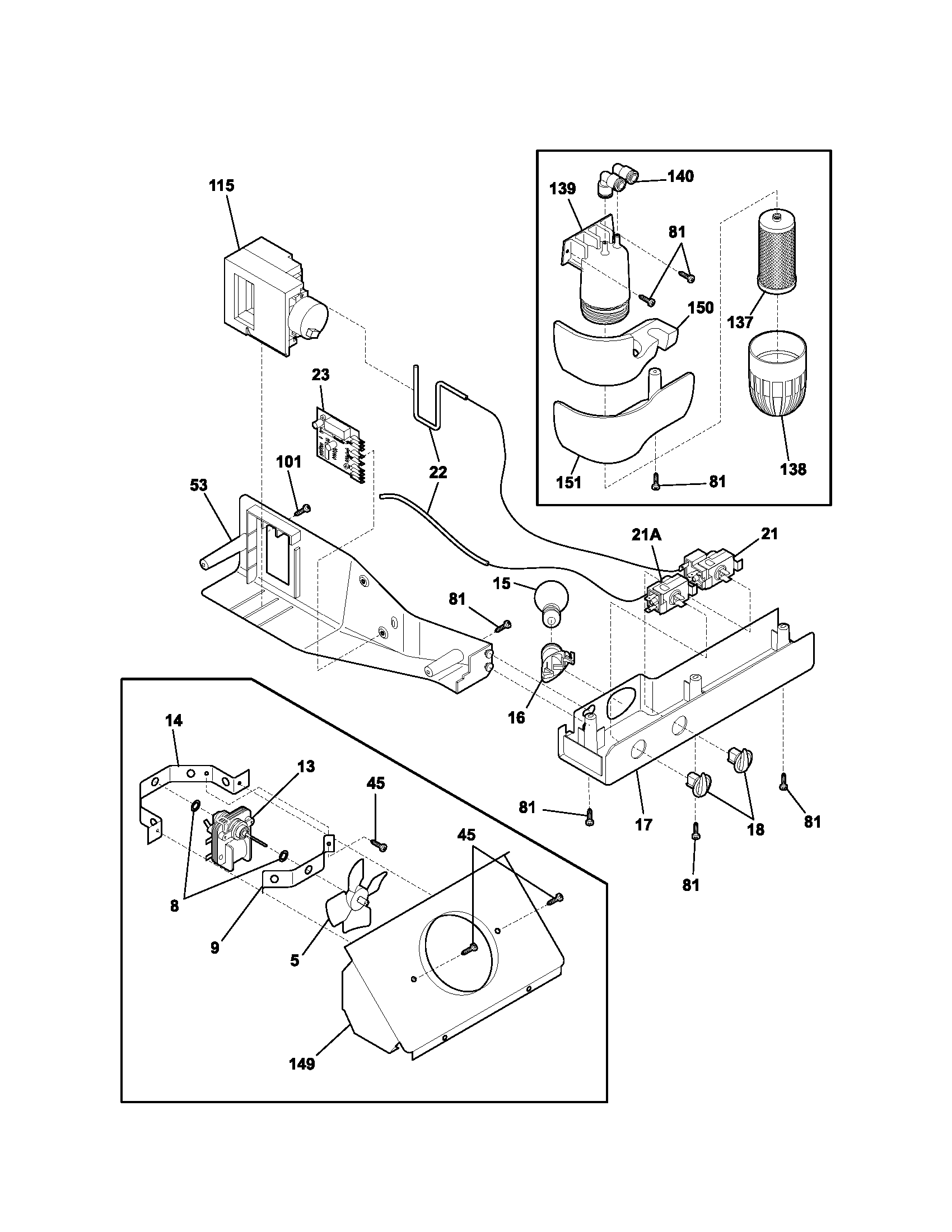 Kenmore 25354703400 controls diagram