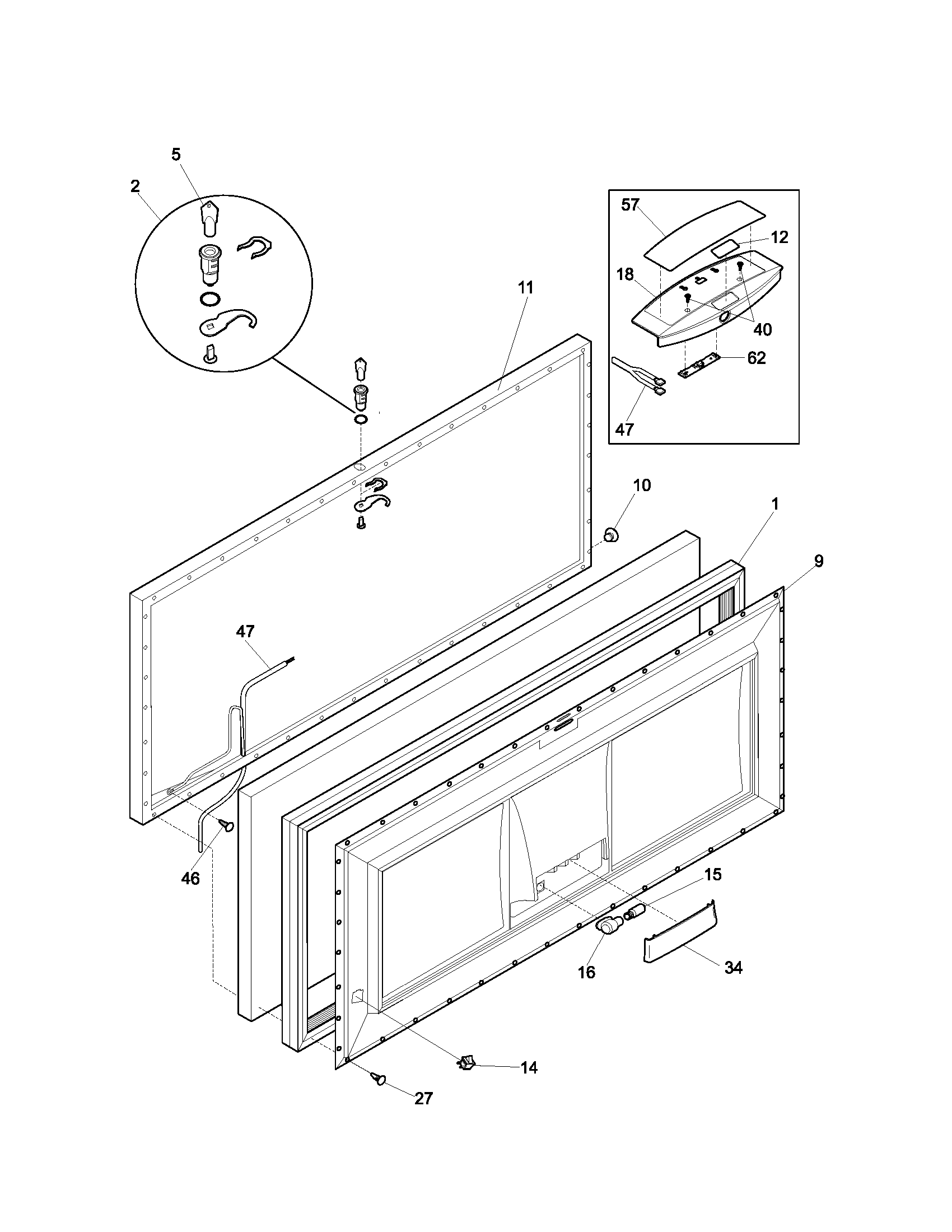Kenmore 25313051102 door diagram