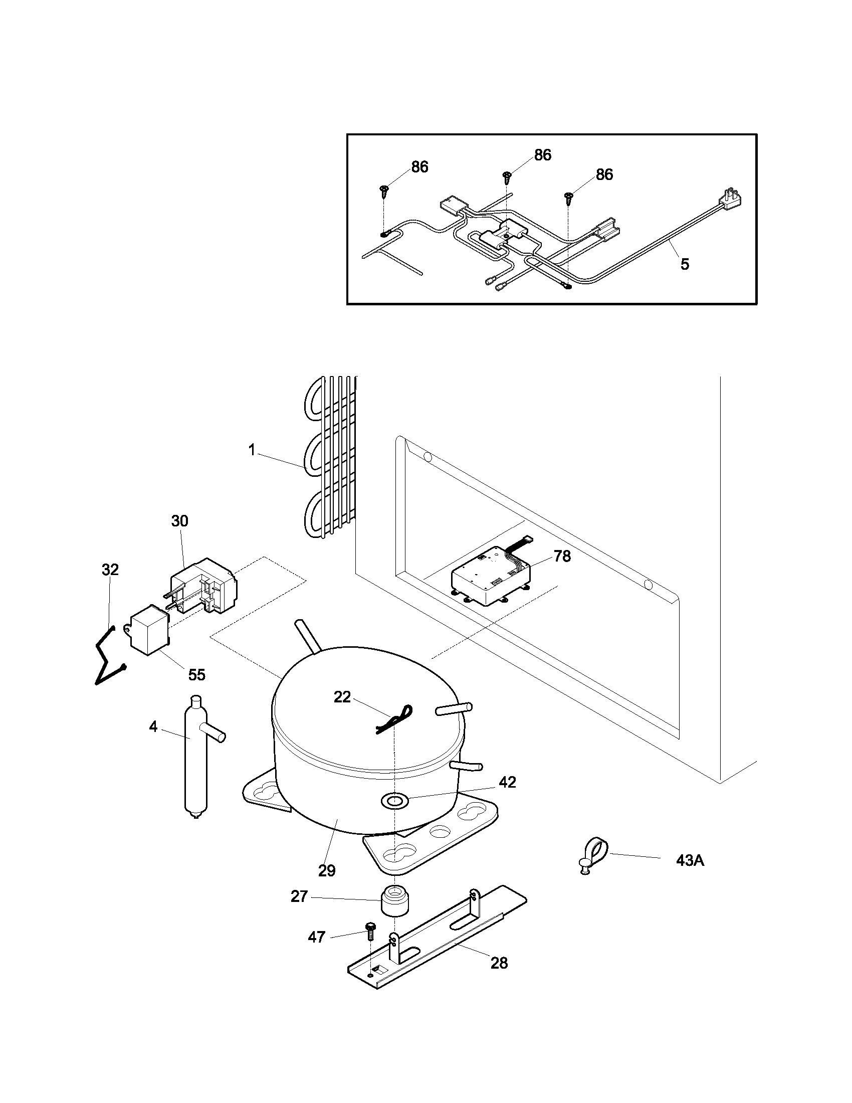 Kenmore 25313051102 system diagram