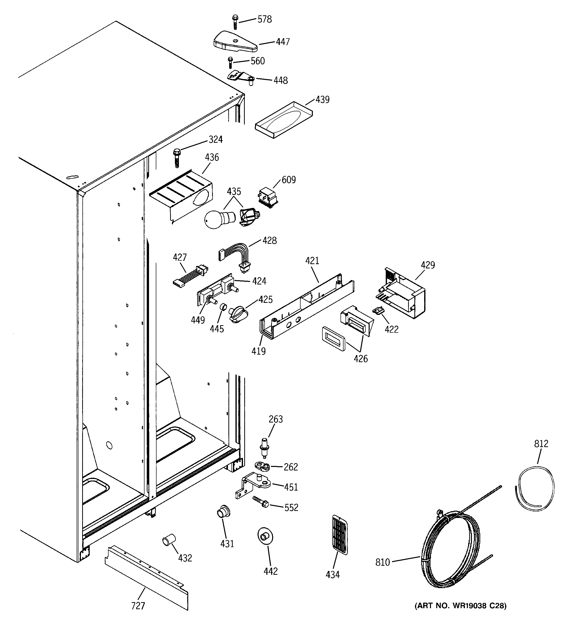 RCA RSG20IDMCFWW fresh food section diagram