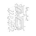 Frigidaire GS18HTZDQ0 door diagram