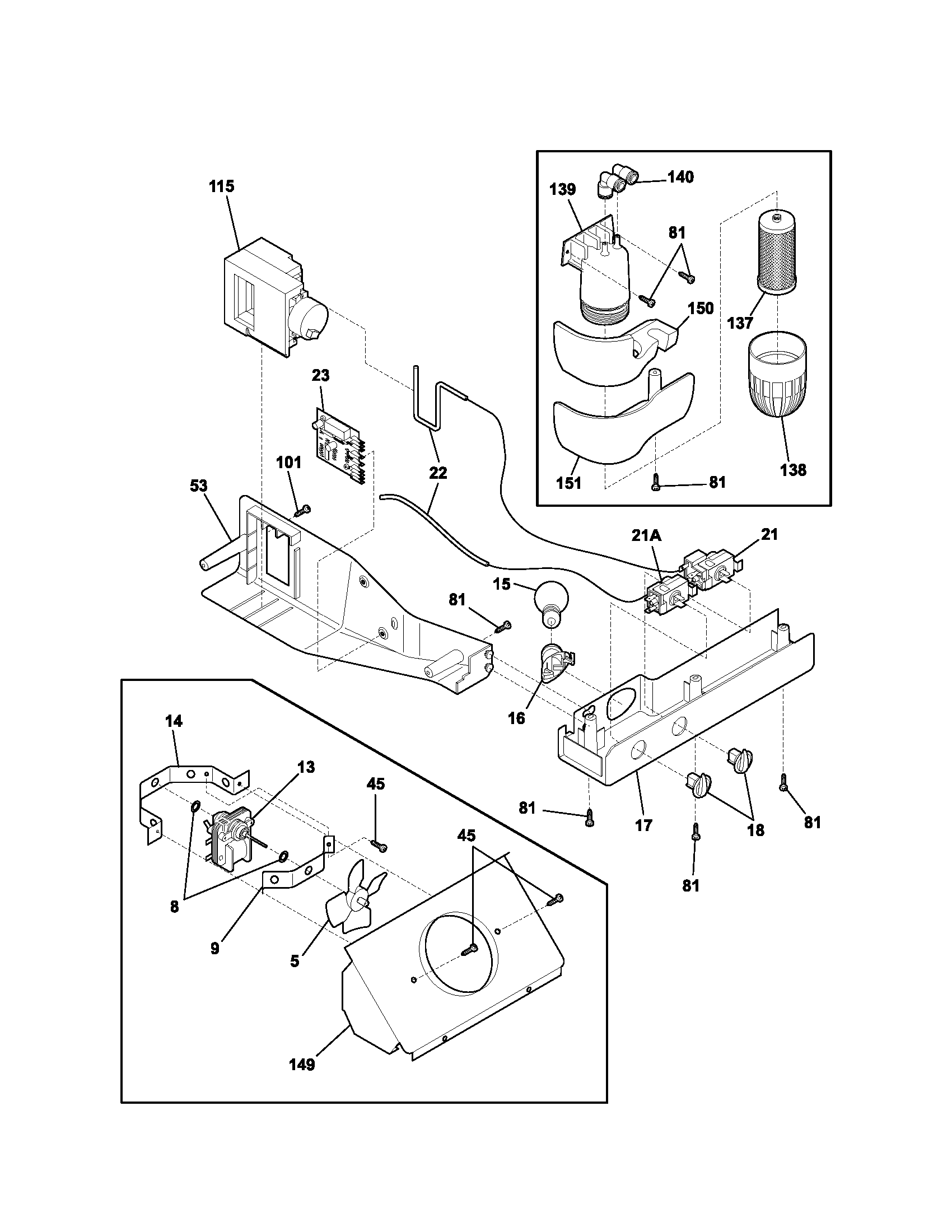Kenmore 25354623400 controls diagram
