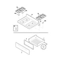 Frigidaire GLGF377CSD top/drawer diagram