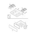 Frigidaire FGF355ASG top/drawer diagram