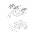 Frigidaire GSG3PZCBE top/drawer diagram