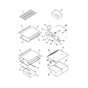 Frigidaire FRT18IG4AZA shelves diagram
