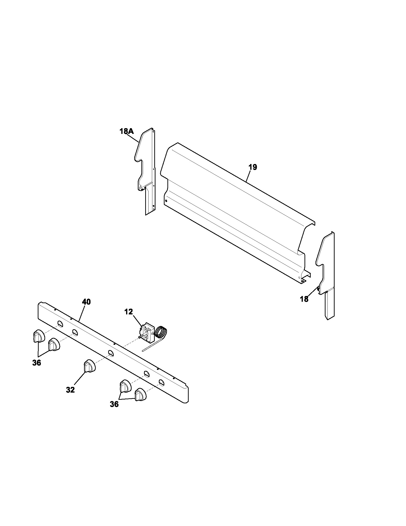 Kenmore 79070281401 backguard diagram