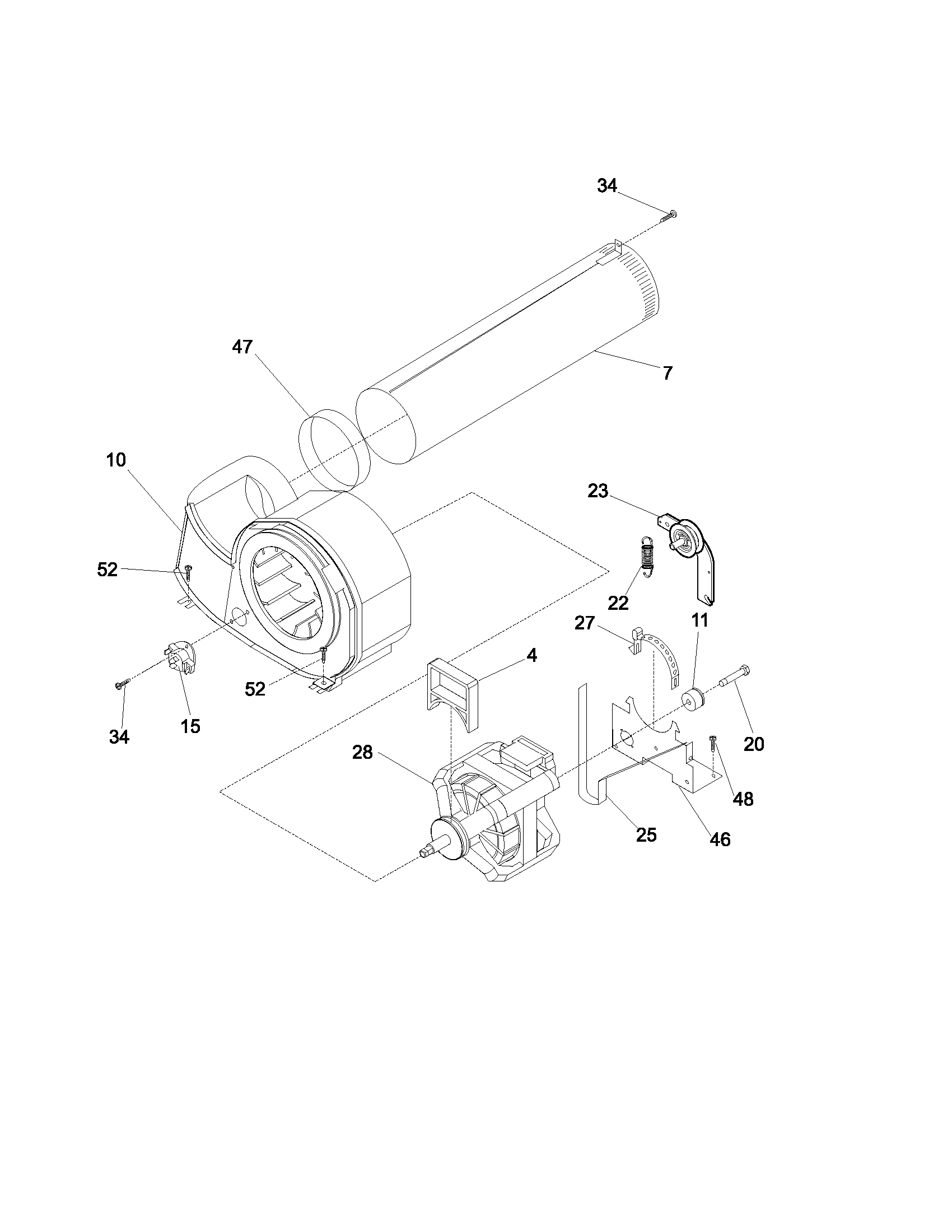 Frigidaire GLER341CDC0 motor diagram
