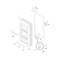 Frigidaire FFU14K0DW0 door diagram
