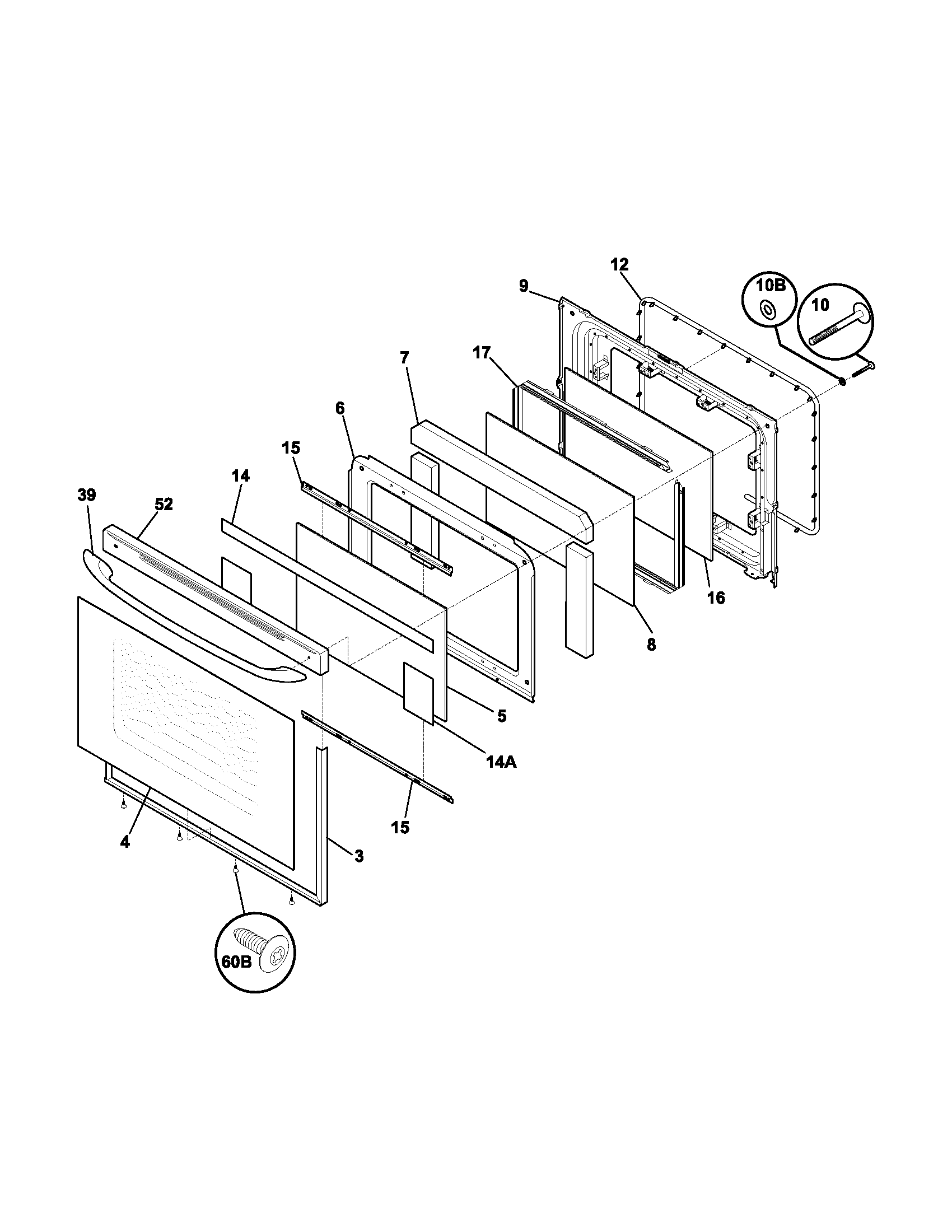 Kenmore 79079214302 door diagram